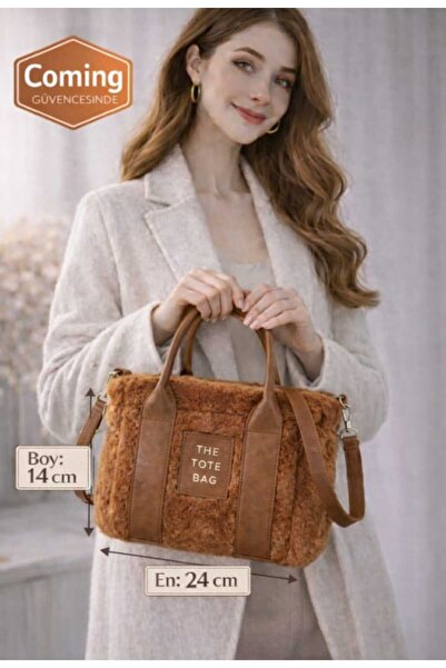 Sofia حقيبة نسائية يومية من القطيفة بحزام