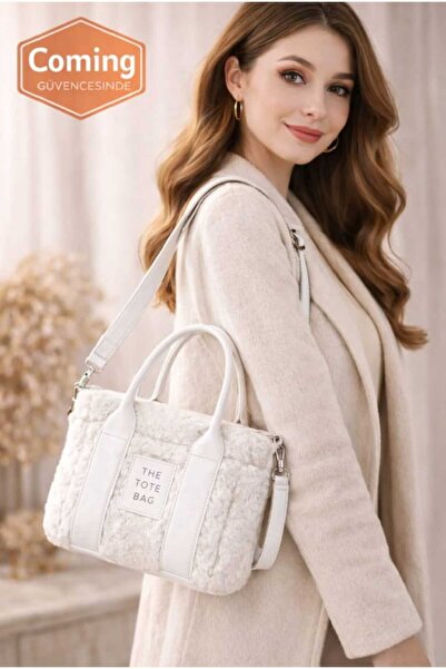 Sofia حقيبة كتف نسائية يومية من القطيفة بحزام