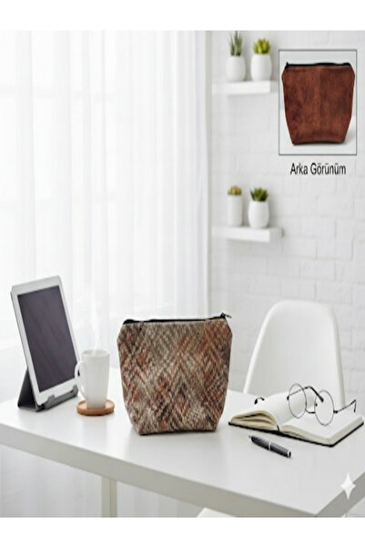 YILDIZ DİJİTAL HOME Спеціальна тканинна косметичка Розкішна косметична сумка-...