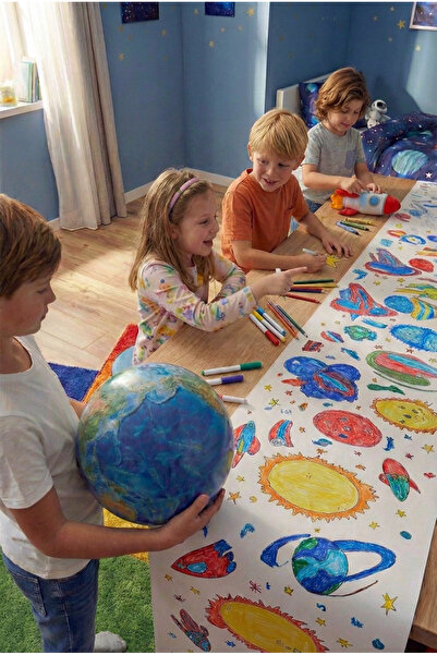 Proll ورق تلوين عملاق باللغة الإنجليزية للنجوم والكواكب