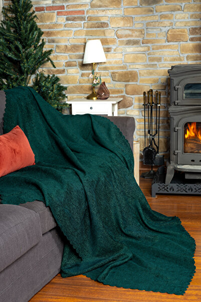 Latuda Home Husă de canapea jacquard premium cu smarald și șal 175x215 gramaj...