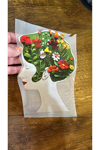 Gönülden Tasarım Design care se lipsește prin călcat, imprimeu cu transfer fl...