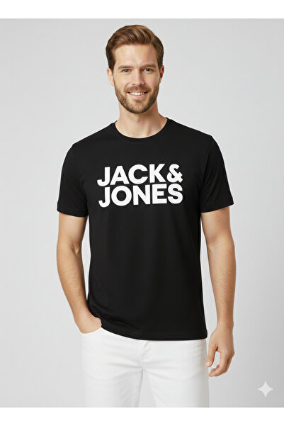 Jack & Jones Jack&jones Μπλουζάκι με κοντό μανίκι Crew Neck Basic Μαύρο