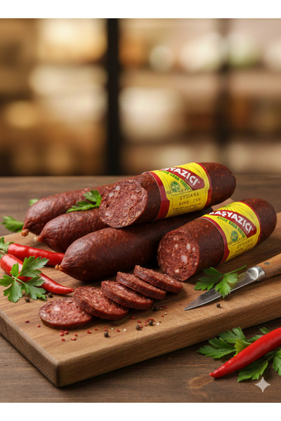 somdaş 250 gr Pastırma, 1Kg Sucuk Kayseri Pastırma Sucuk Paketi