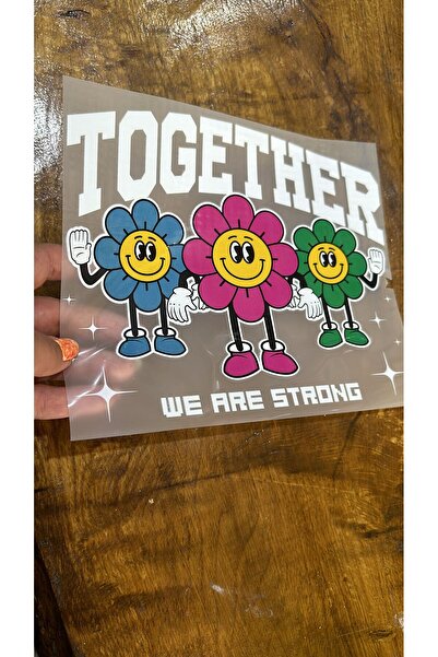 Gönülden Tasarım Design care se lipsește prin călcat, flori zâmbitoare, impri...