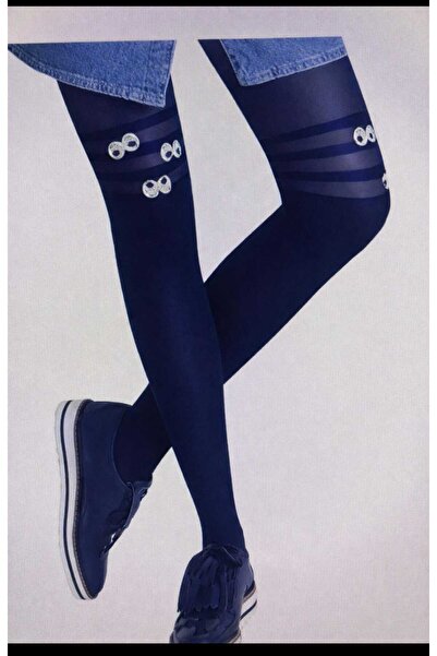 Penti Lacivert Gözlü kız çocuk Külotlu Çorap ( Wonder ) 30 Den