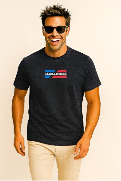 Jack & Jones 12268415 Baskılı Basic Erkek T-Shirt