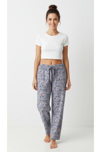 noend Kadın Pijama Altı Pamuklu Relaxed Kalıp Kışlık Cepsiz Ultra Rahat 5XL '...