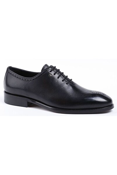 Pierre Cardin 4639 Model Neolit Sole Černé pánské boty - šněrovací