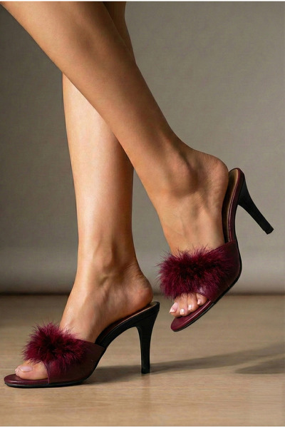 VIEN POLO Ince Belli Topuklu Gelin Terliği