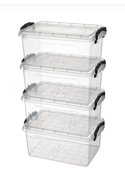 Tuffex 5 lt fit organizer saklama kabı seti 4 adet