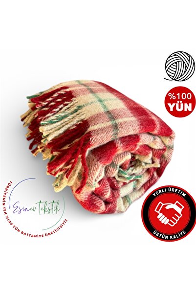 Kula بطانية أوزيون لشخص واحد، غطاء سرير 100% صوف نقي وناعم، هدية عيد الميلاد