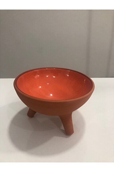 Universal Ayaklı Sırlı Çömlek Seramik Kedi & Köpek Mama-Su Kabı