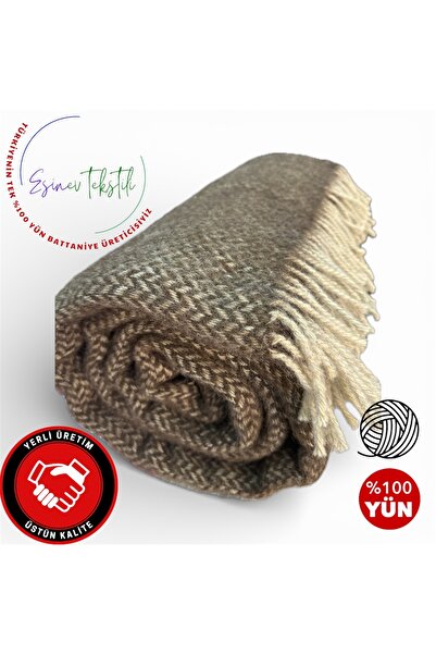 Özyün ÇİFT KİŞİLİK BATTANİYE %100 DOĞAL YÜN&yatak örtüsü battaniye&wool blanket
