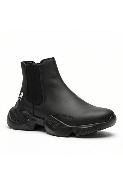 BESKAR BA0444 Botine sport pentru bărbați, fără șireturi, confortabile, cu ta...