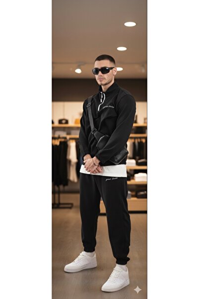 ATKGİYİM eşofman takımı dik yaka fermarlı *** kapşonlu ipli model ** lastikli...