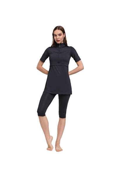 Chelly KISA KOL YARIM FERMUARLI YARI KAPALI MAYO