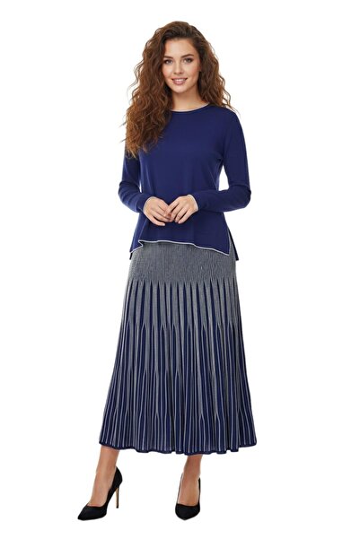 Nefise Жіночий комплект з мерсеризованого казею та спідниці 140274 BGL-ST04078