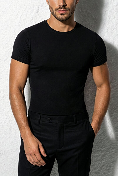 AUW guler rotund basic tricou Bumbac modal - SoftFit