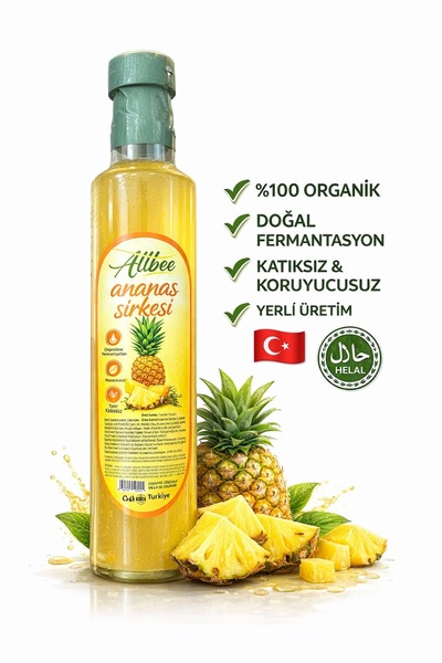 Ananas Sirkesi - 500 ml (Doğal Fermentasyon)