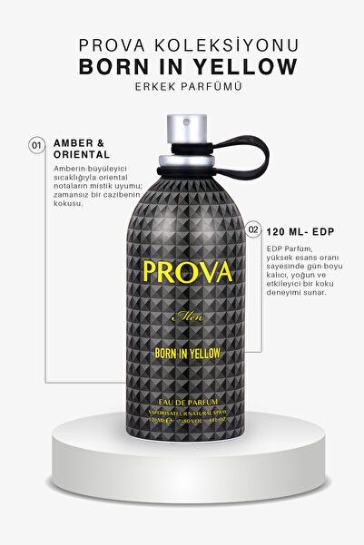 prova Born In Yellow Edp Amber Oriental Erkek Parfüm 120 ml