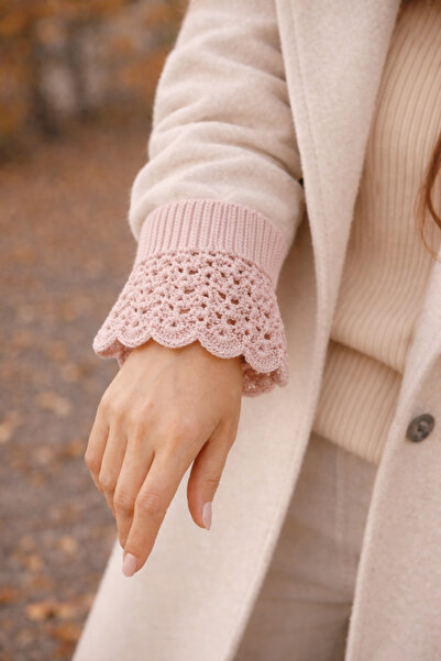 BYFASHION Kişiye Özel Örme Vintage Parmaksız Eldiven