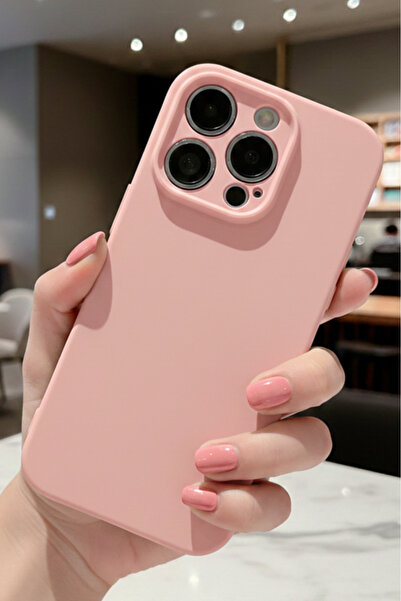 TechTrove iPhone 14 Pro Kılıf Içi Kadife Süet Tasarımlı Kamera Korumalı Silik...