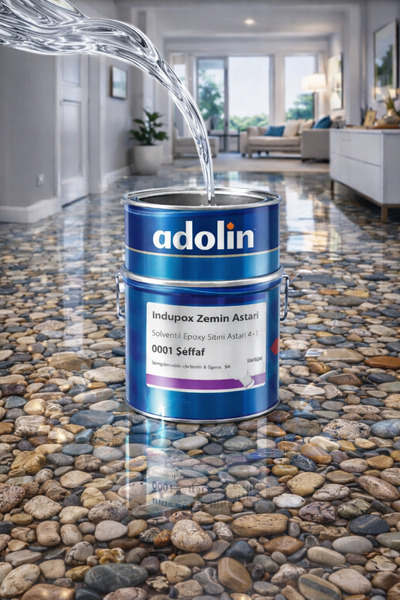 ADOLİN Epoksi Şeffaf zemin astarı 2,5 L