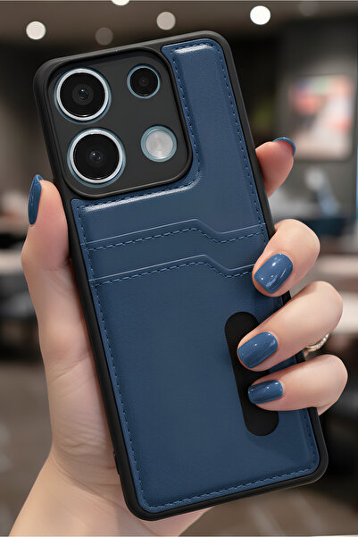 TechTrove Xiaomi Redmi 15C 4G İçin Uyumlu Kılıf Kart Bölmeli Deri Tasarımlı K...