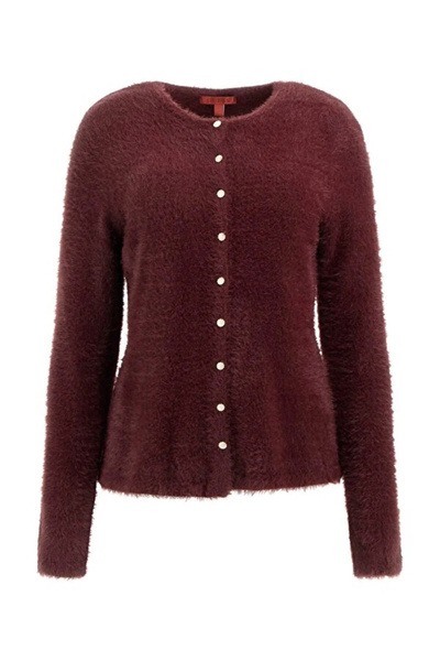 Guess Akyra Women's Red Knitwear Cardigan W5Br0Rz4310-G596