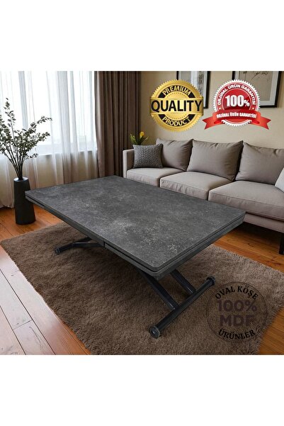 SEHPAM AKILLI Yan Baştan Açılır Akıllı Yemek Masası Oval Mdf Tabla Alt Mekani...