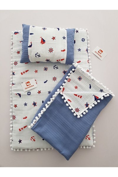 ib ilkimbebe Blanket Baby Diaper Set, Cushion, Muslin, Baby Pillow, Newborn, ...