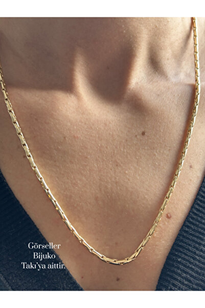 BİJUKO TAKI Stilinizi Parlatın قلادة سولفيرا بتصميم سلسلة الخيزران (الخيزران ...