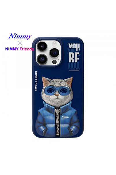 Nimmy حافظة هاتف آيفون 14 برو دريل سيريز مطرزة بتفاصيل ثلاثية الأبعاد باللون ...