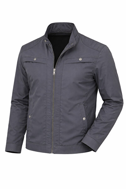 REGOS Erkek Füme Göğüs Ve Kolları Çıtçıt Detaylı Omuzları İşlemeli İnce Yazlı...