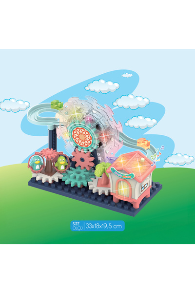 Ogi Mogi Toys مجموعة ألعاب حديقة الملاهي على شكل عجلة فيريس مع أضواء وأصوات ع...