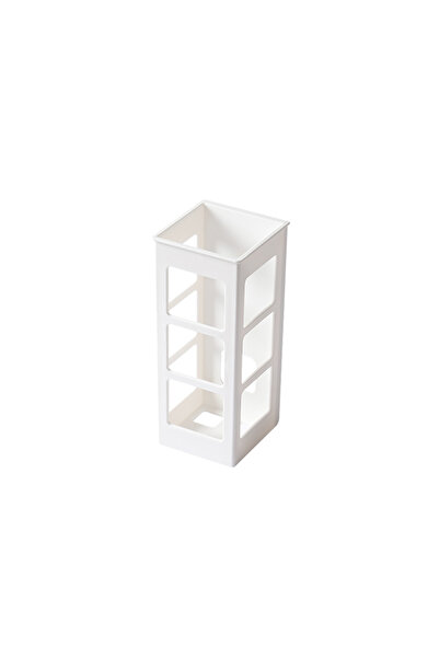 Choice صندوق تخزين مكواة تجعيد الشعر غير مثقب، أبيض - قطعة واحدة أو قطعتين، ر...