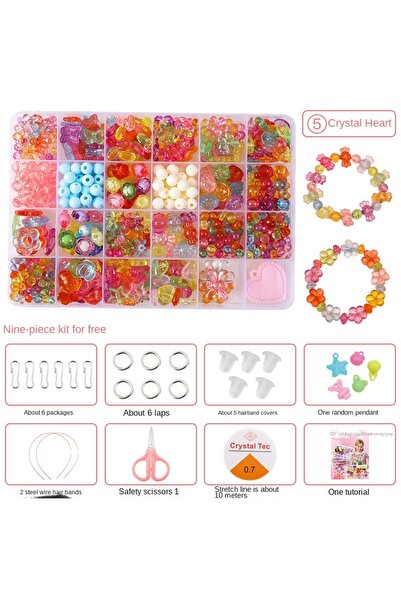 Choice Brown Children's Handmade Beaded Girls Wear Beads Educational Toys Diy...
