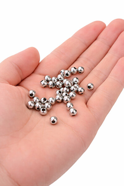 Flower 100 Adet - 6 Mm Metal Top, Metal Boncuk, Metal Ara Boncuk, Bileklik Ar...