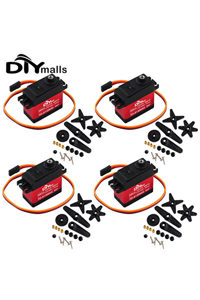 Choice 4 قطع من محركات سيرفو 35 كجم، دوران مستمر 360 درجة، محرك سيرفو رقمي بد...