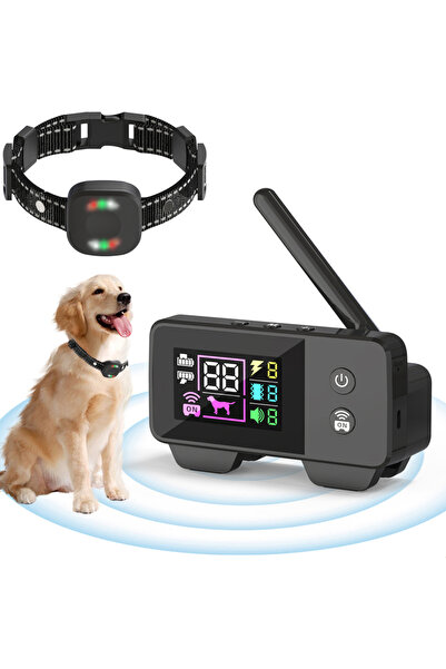 Choice سياج كهربائي لاسلكي قابل لإعادة الشحن، مناسب لكلب واحد، بمدى 200 متر، ...