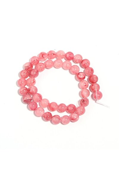 Choice 35 قطعة تقريبًا، خيط واحد من حجر اليشم الفارسي الطبيعي الوردي، مقاسات ...