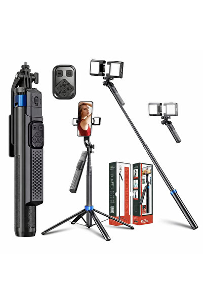 Generic Selfie stick with tripod - with Bluetooth remote - foldable