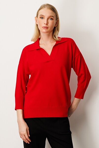 ON 65301 Truvakar Sleeve with Patch Polo Neck Bluz