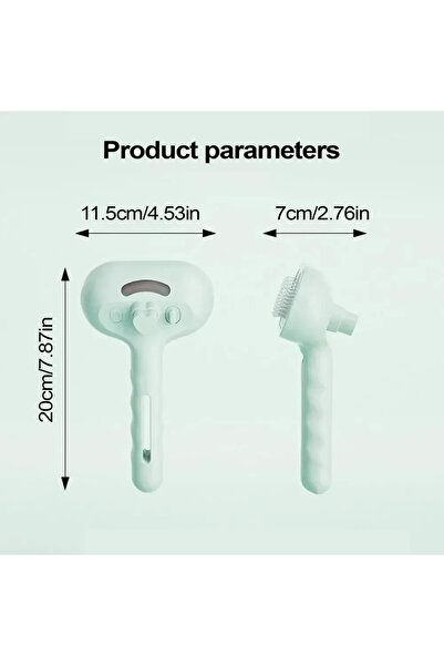 Choice فرشاة تدليك بالبخار للحيوانات الأليفة من جرين دوج، مزودة ببخاخ لإزالة ...