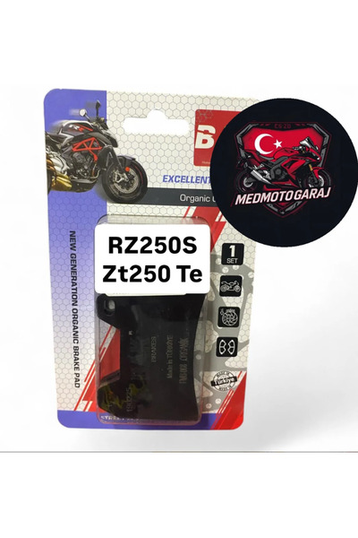 BAK RKS RZ250S ZONTES ZT250T-E 250TE ORGANİK ÖN FREN BALATASI