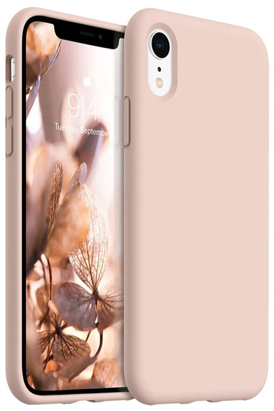 Marselit iphone XR Uyumlu Premium Lansman Liquid Silikon Kılıf İçi Kadife-Kum...