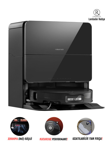 Roborock Saros 10R Akıllı Robot Süpürge ve Mop, 22.000Pa Emiş Gücü, Engel Alg...