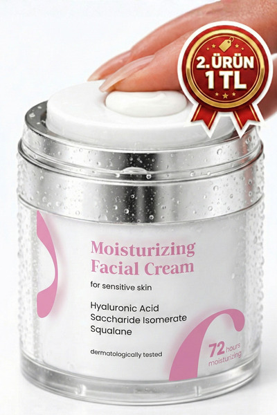 Cosmolive Yüz Kremi | Hassas Ciltler Için | Hyaluronik Asit | Nemlendirici