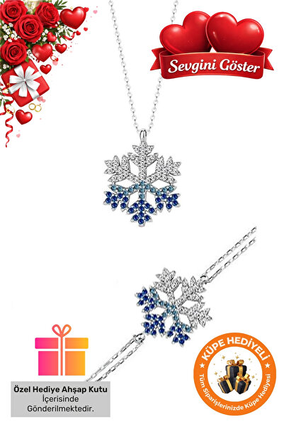 Lucente Jewellery Hediye Kutulu Kolye & Bileklik Seti 925 Ayar Gümüş Kaplama ...